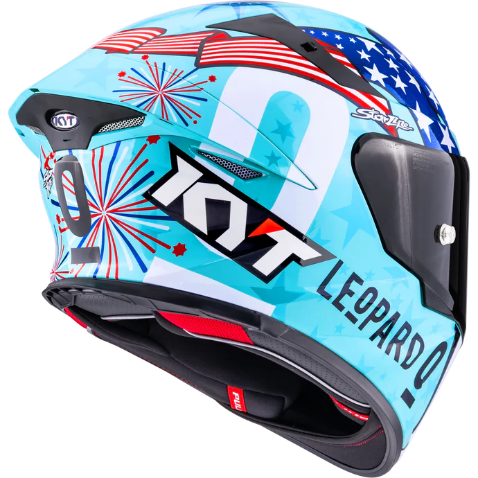 KYT TT Revo Helmet – Leopard Americas Special Edition