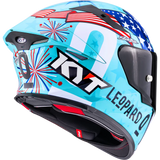 KYT TT Revo Helmet – Leopard Americas Special Edition