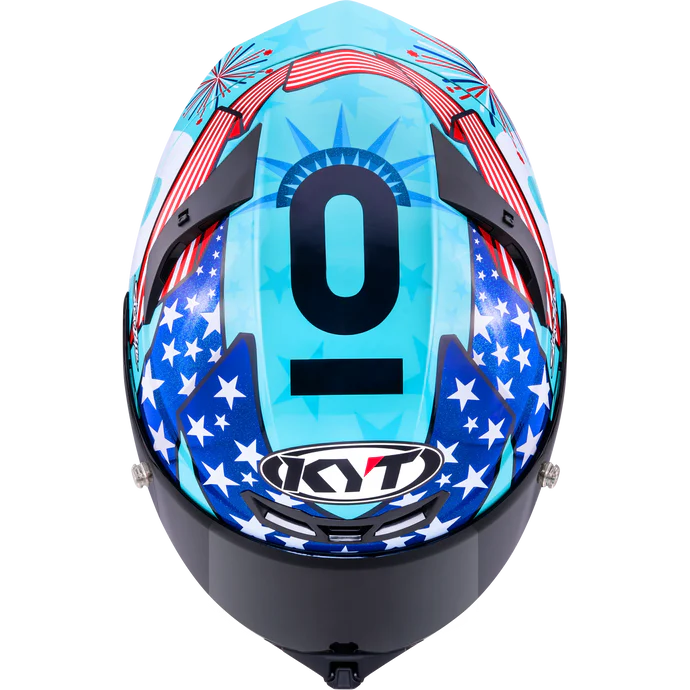 KYT TT Revo Helmet – Leopard Americas Special Edition
