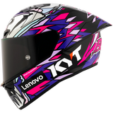 Left Side View of KYT KX-1 Bastianini 2023 Replica Motorcycle Helmet