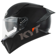 Left Side View of KYT R2R Matte Black Motorcycle Helmet