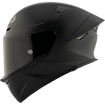 Left Side View of KYT TT-REVO motorcycle helmet in Matte Black