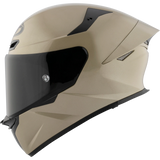 Left Side View of KYT TT-REVO motorcycle helmet in Sand Pearl