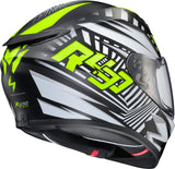 Exo R430 Full Face Helmet Head Trip Hi Viz 2x