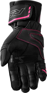 S1 Ladies Glove Black/Pink Leather Sm