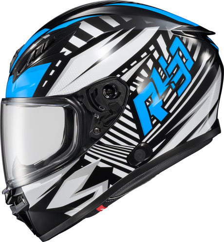 Exo R430 Full Face Helmet Head Trip Light Blue 2x