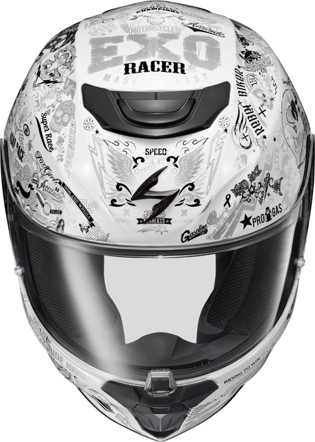Exo R330 Full Face Helmet Shake 2 White 2x
