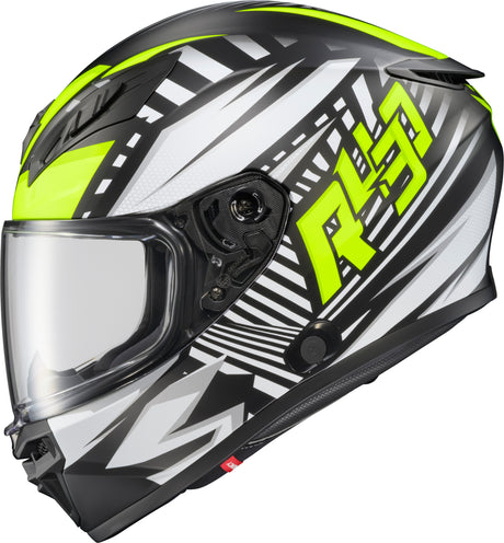 Exo R430 Full Face Helmet Head Trip Hi Viz 2x