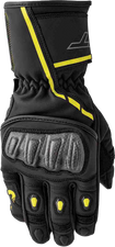S1 Glove Blk/Flo Yel Leather Sm