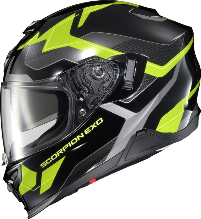 Exo T520 Full Face Helmet Zuse Black/Hi Viz 2x