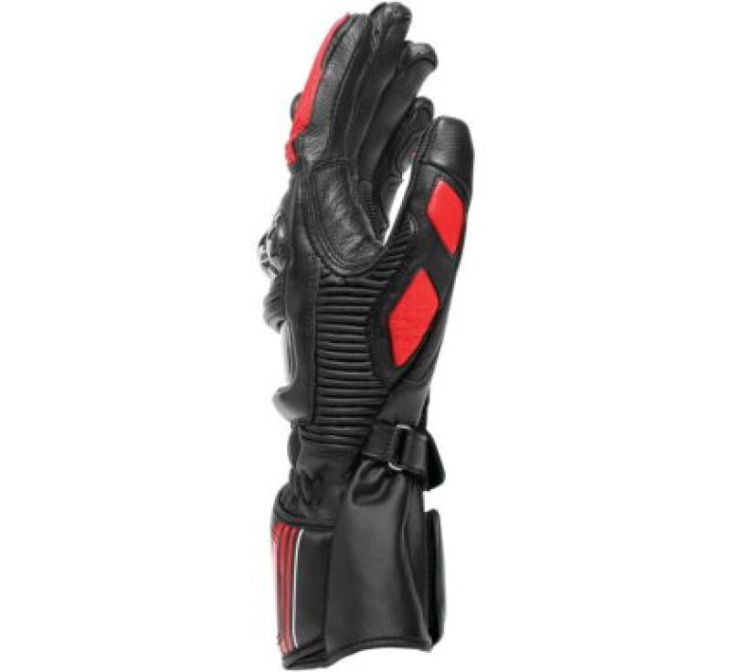 Dainese Druid 4 Leather Gloves Black/Lava-Red/White - Large