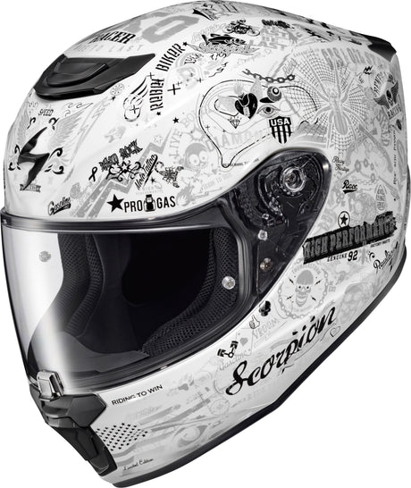 Exo R330 Full Face Helmet Shake 2 White 2x