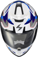 Exo T520 Full Face Helmet Zuse White/Blue 2x