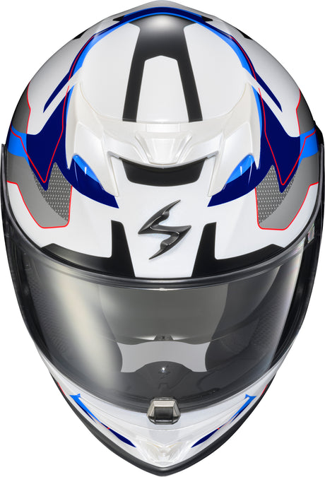 Exo T520 Full Face Helmet Zuse White/Blue 2x