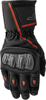 S1 Glove Blk/Red Leather Md