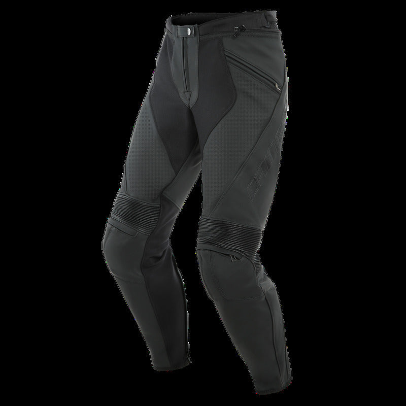 Dainese Pony 3 Leather Pants Perforated Matte Black Size - 52