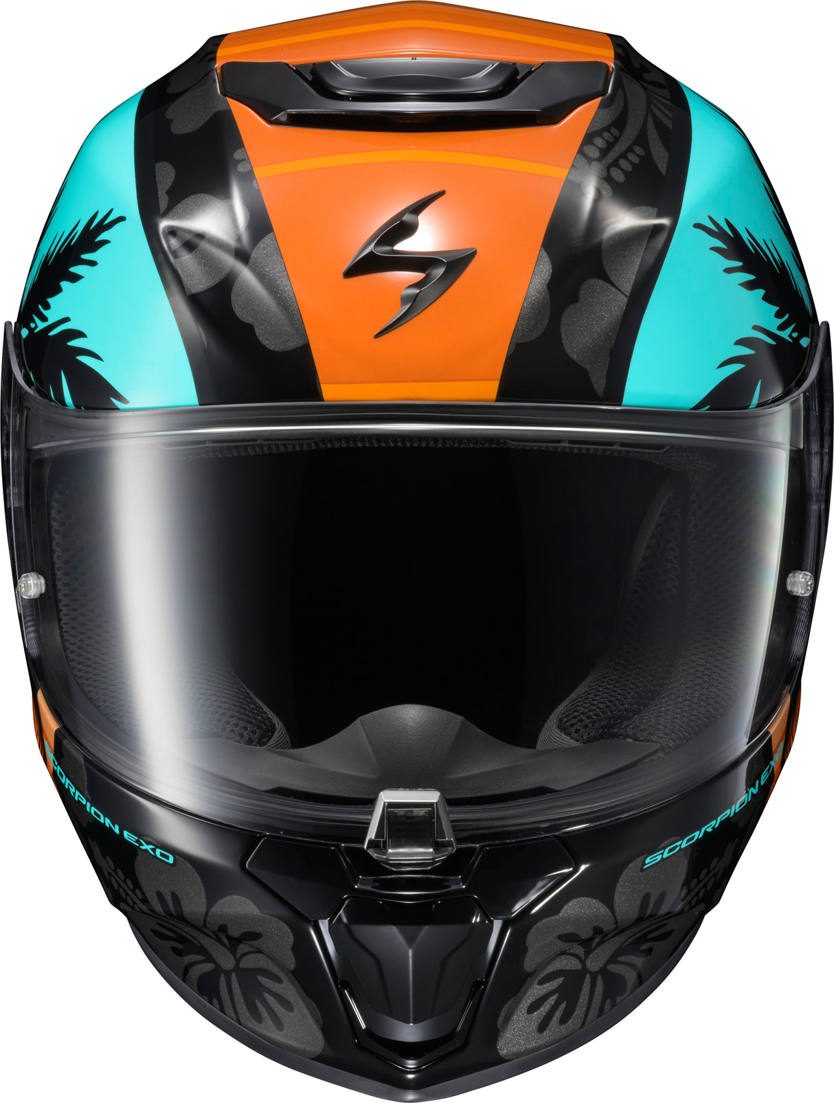 Exo R330 Full Face Helmet Tubbs Light Blue/Orange 2x