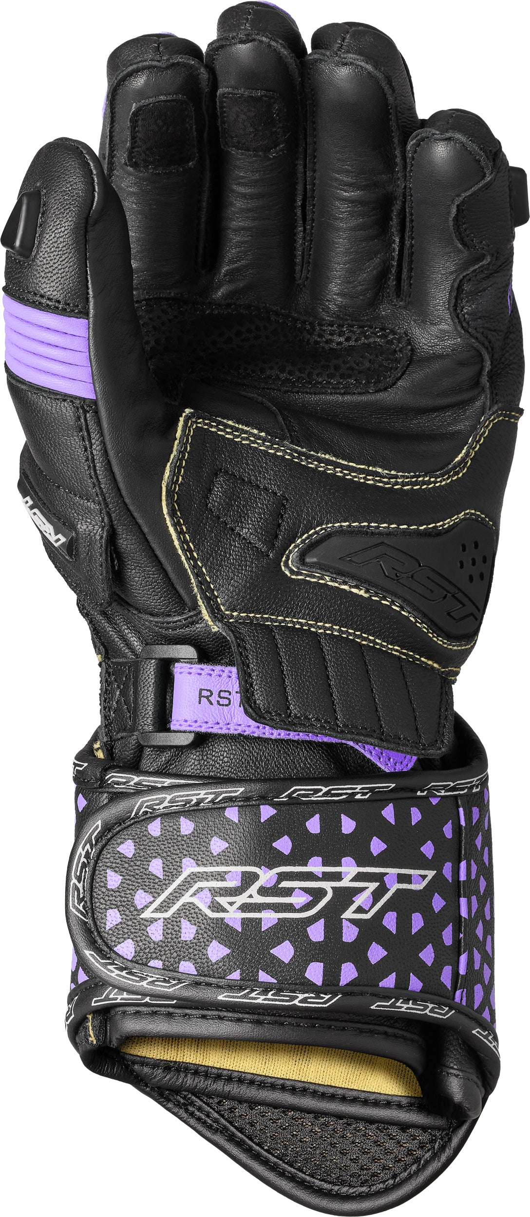 Tractech Evo 4 Ce Ladies Glove Black/Fushia/Grey Leather Sm