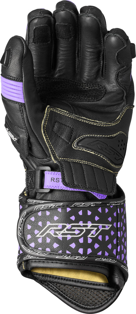 Tractech Evo 4 Ce Ladies Glove Black/Fushia/Grey Leather Sm