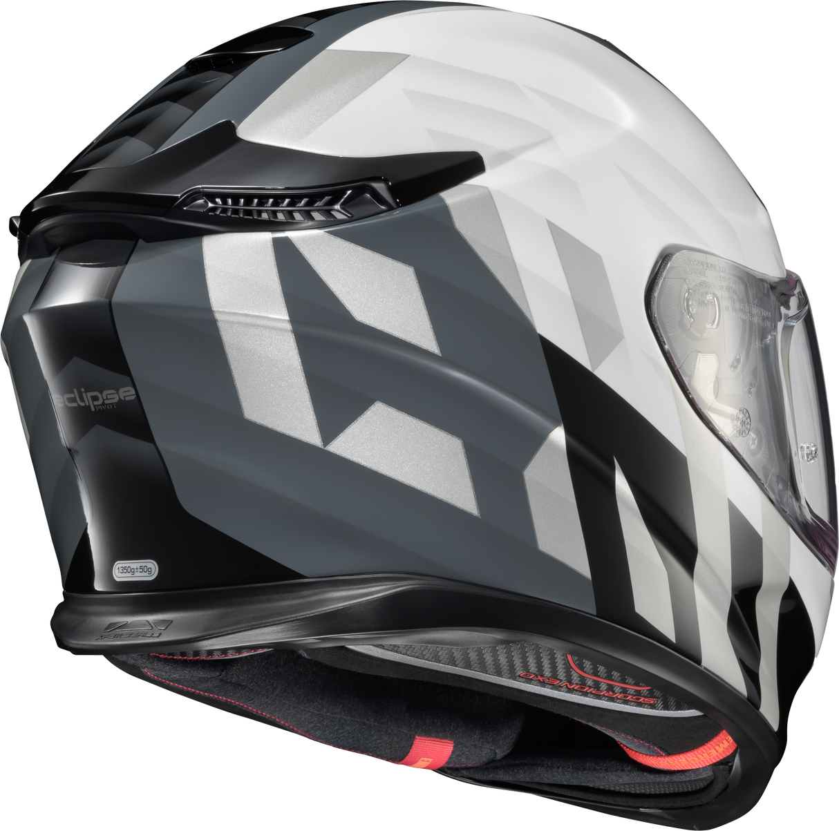 Exo Eclipse Full Face Helmet Pivot White 2x