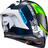 Exo R1 Air Full Face Helmet Carbon Rastor Wht/Grn/Blue 2x