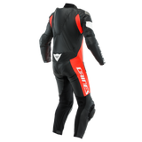 Dainese Tosa 1PC Leather Suit Perforated Black/Fluorescent Red/White Size -44