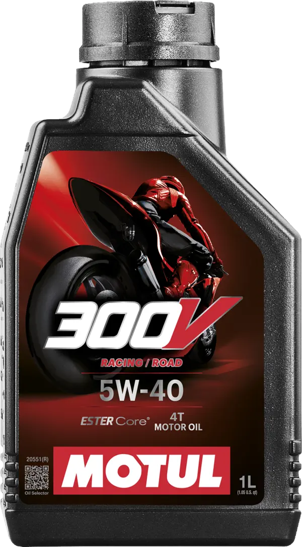 Motul 300V Factory Line Synthetic Ester Oil – 5W‑40 (Extra 1 L Bottle for Oil Change Kit)