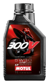 Motul 300V Factory Line Synthetic Ester Oil – 5W‑30 (Extra 1 L Bottle for Oil Change Kit)