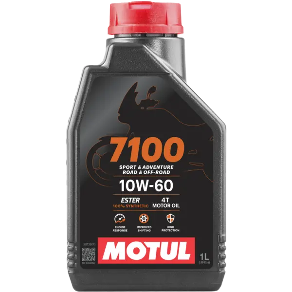 Motul 7100 Full Synthetic Oil – 10W‑60 (Extra 1 L Bottle for Oil Change Kit)