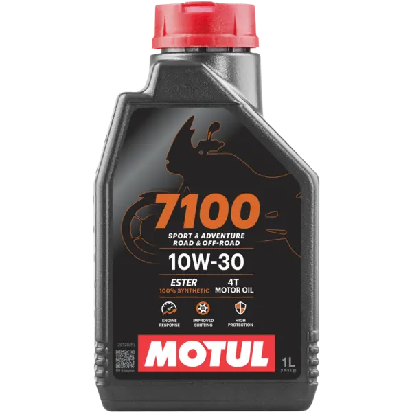 Motul 7100 Full Synthetic Oil – 10W‑30 (Extra 1 L Bottle for Oil Change Kit)