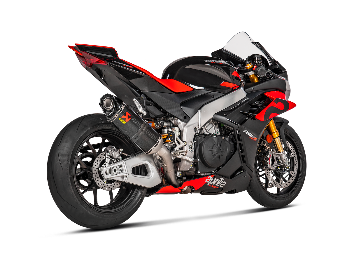 Akrapovic Carbon Fiber Slip-On Exhaust – Aprilia RSV4 / Tuono V4 (2021–2024)