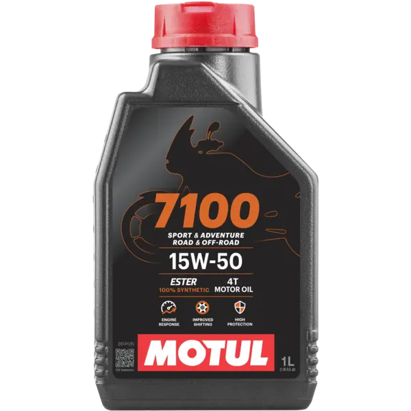 Motul 7100 Full Synthetic Oil – 15W‑50 (Extra 1 L Bottle for Oil Change Kit)